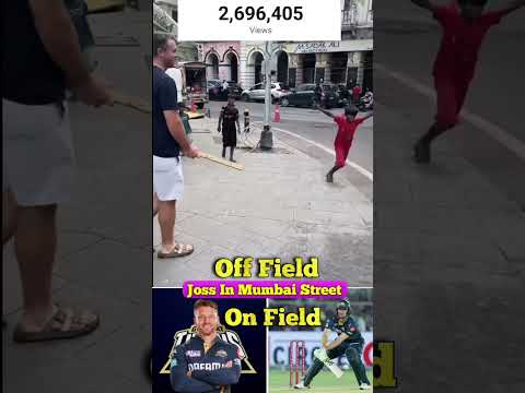 Jos Buttler Enjoy Gully Cricket in Mumbai Street#josbuttler#buttler#ipl#ipl2025#youtubeshorts