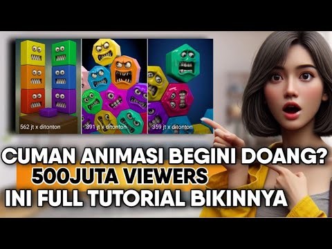 Tutorial Membuat Video Animasi 3D Seram Untuk Konten Shorts Cepet Viral!