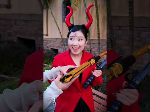 पिंकी ने चोर को गन दे दिया 😨~mini woodworking art skill/woodhandcrafts#shorts #squidgame