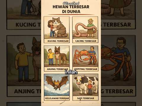 Inilah Hewan Hewan Terbesar Di Dunia #shorts