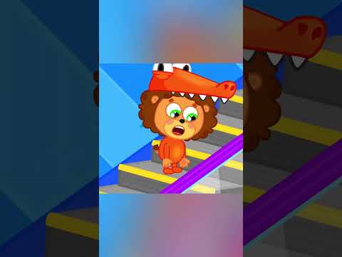 MrLion India | Be careful on escalators | Cartoon for Kids