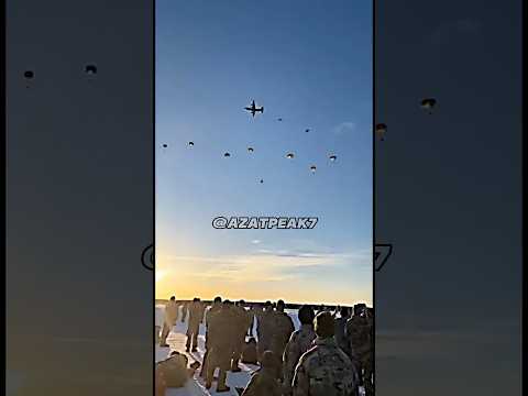 The soldier's parachute does not open during training and 😕 #soldier #treaning #military