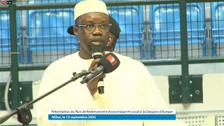🔴 Discours du PM Ousmane sonko en direct à Milan