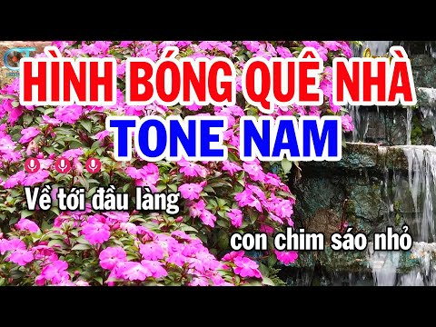 Karaoke Hình Bóng Quê Nhà Tone Nam ( Dm ) Nhạc Sống Tuấn Kiệt