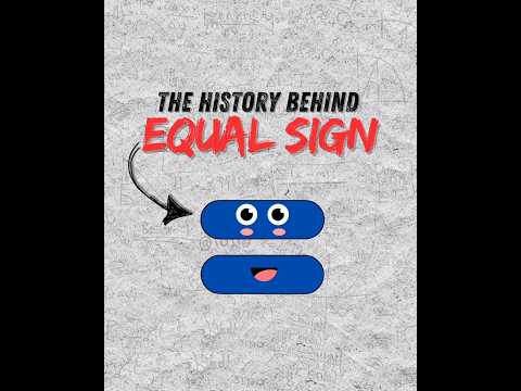 The History Behind The Equal Sign.  #shorts