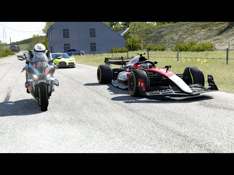 BMW M1000RR vs Concept Hypercars Bugatti, Ferrari, Lamborghini, F1 Racing Cars