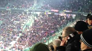 Juventus-Fiorentina 3-1 TIFOSI VIOLA settore ospiti