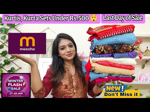 😃 Meesho Huge Kurta Sets, Kurtis, winter wear & Dresses Haul Starting Rs.200|❤️Meesho Haul