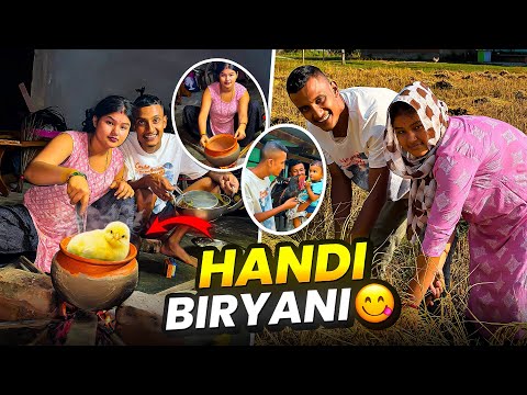 Desi Style 🌾 Desi Chicken Handi Biryani 😱 || Biryani Kaise Banaye  || Desi Life Vlog 😍 - Sonu Vlogs