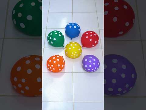 Rainbow Star ⭐🔵🟢🔴🟠 Popping Water Balloon Orbeez #asmr #funny #poppballons #satisfying