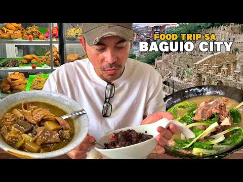 Bakasyon sa Pilipinas BAGUIO CITY FOOD TRIP! Papaitan, Bulalo, Crispy Dinuguan, Kare-Kare, Taho!!