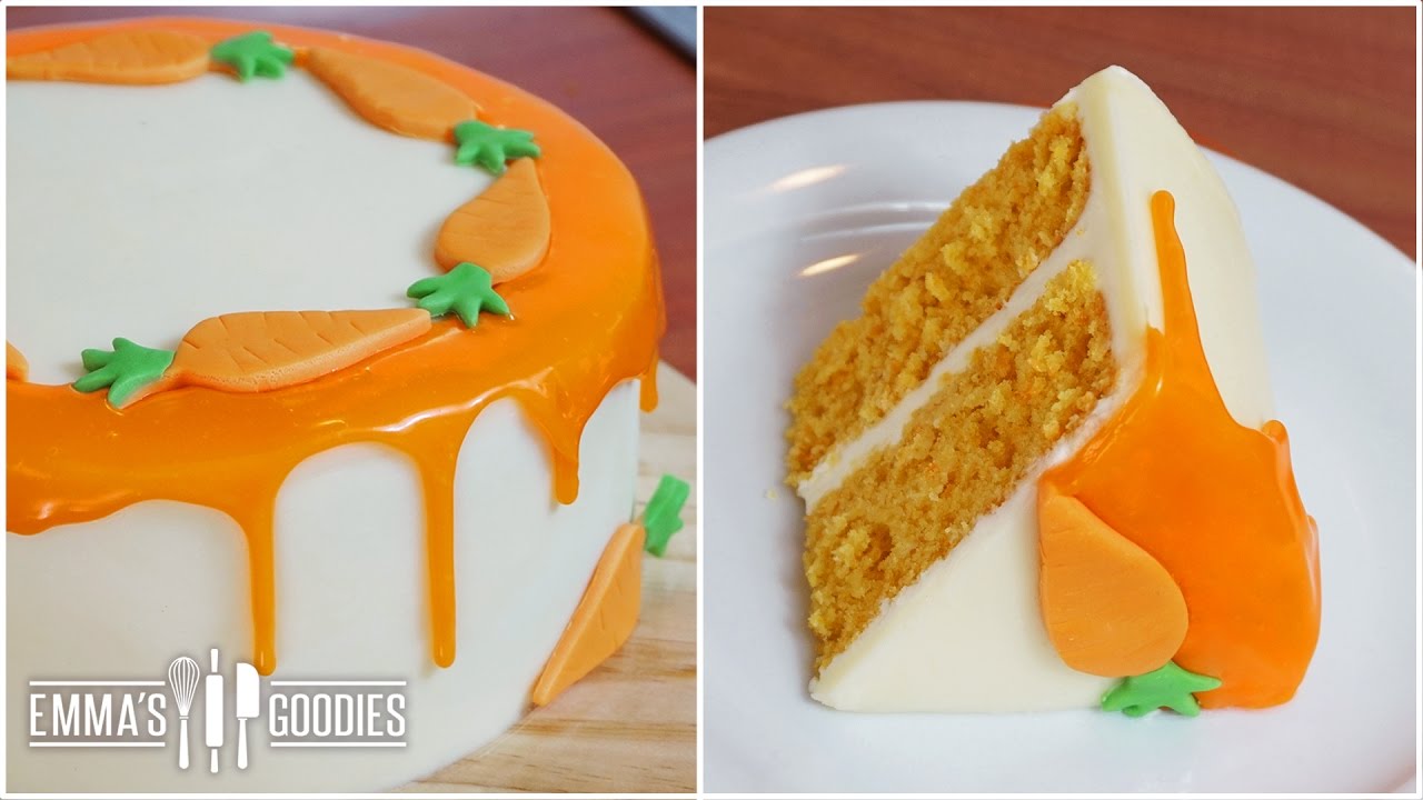 Italian Carrot Cake Recipe ( Drip Cake )