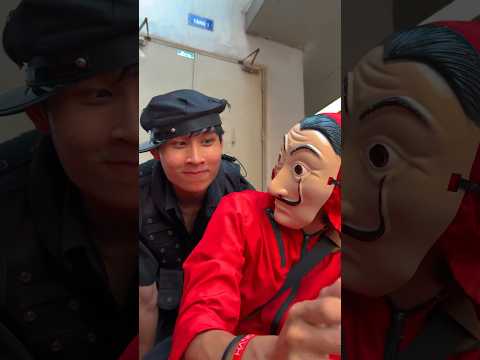 Money Heist vs Police Part 32 #moneyheist #parkour #police #escape #shorts #getgo