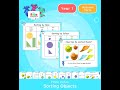 Sorting Objects by Type, Color, and Size