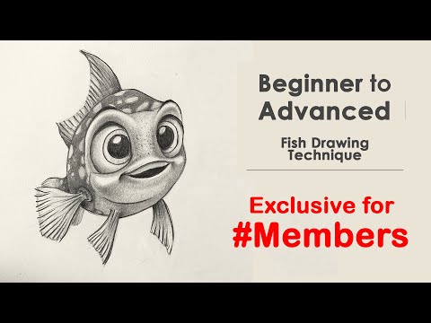 Fish Drawing Easy | how to draw fish from beginners #members