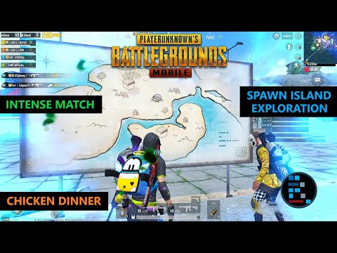 PUBG MOBILE | SPAWN ISLAND MAP EXPLORATION WITH INTENSE MATCH CHICKEN DINNER