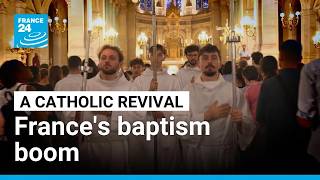 YouTube video thumbnail:  Why is France's Gen Z Turning to Catholicism?