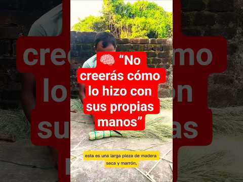 💡 ¡De madera simple a una herramienta imprescindible! El ingenio de un artesano rural