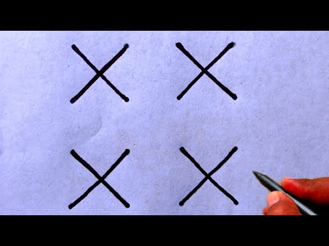 How to draw beautiful drawing from xxx letter | easy design drawing tutorial using letter
