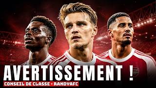 Le Conseil de Classe d'Arsenal - Saison 2025/26 : Qui mérite d'être averti ?