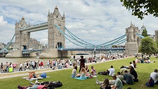 LONDON WALK 2025 | London Summer Walking Tour | London Tower Bridge to Borough Market [4K HDR]