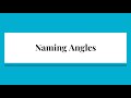 Exploring Naming Angles