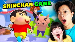 Shinchan Game - Mr Vịt và Hạt Tiêu truy tìm băng đảng Heo Côn Đồ bắt cóc con tin !!!