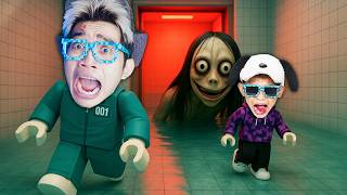 NGERI! 24 JAM BERTAHAN HIDUP DI DALAM LIFT ELEVATOR HOROR ANOMALI ROBLOX 😱