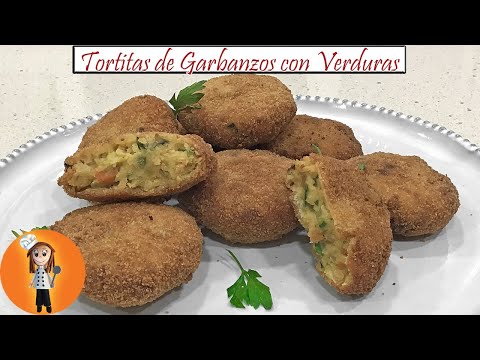 Tortitas de Garbanzos con Verduras | Receta de Cocina en Familia