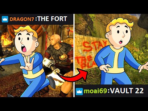 Fallout New Vegas, but if chat spells a location I TP to it...