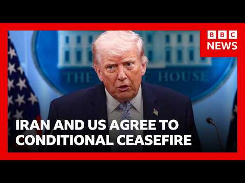 YouTube video thumbnail: Iran and US Agree to Conditional Ceasefire and Opening of Hormuz Strait
