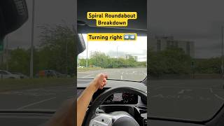 Spiral roundabouts turning right #mocktest #drivinglessons #howto