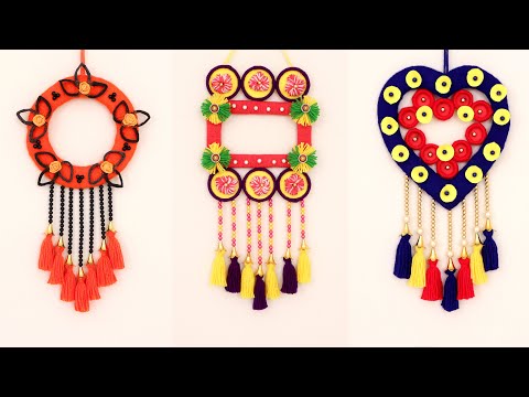 DIY Wall Hanging // Flower Wall Hanging/ Home Decor Ideas