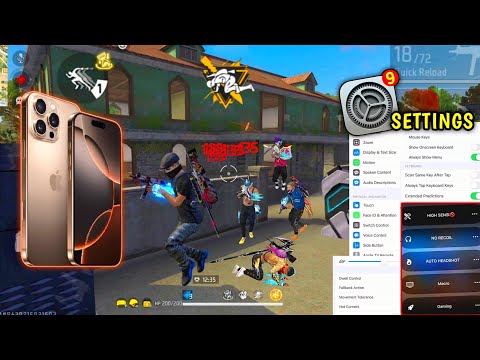 My Settings ⚙️ HUD + SENSI + DPI 📲 iPhone 16 Pro Max FREE FIRE [HIGHLIGHTS] 🔥