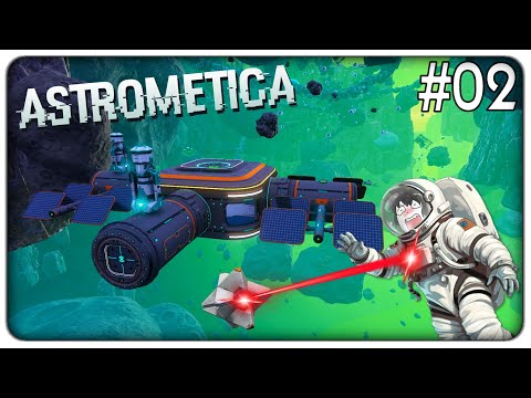 COSTRUIAMO UNA BASE SPAZIALE MA I DRONI NEMICI MI ATTACCANO | Astrometica - ep.02