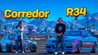 Retamos Un Corredor Millonario Usando Un R34 RB26 Prestado