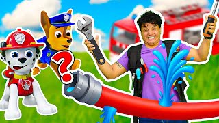 🚒❌ ¡El camión de bomberos está dañado! Misión de rescate con Paw Patrol