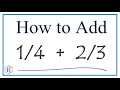 Adding and Verifying Fractions