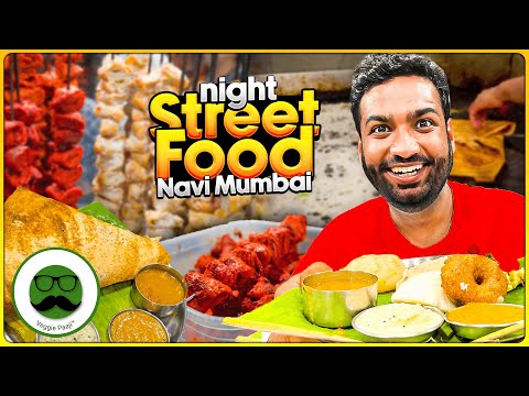 Navi Mumbai Night Street Food Special | Vashi Food | Gowri Krishna Dosa, Chaap & More | Veggie Paaji