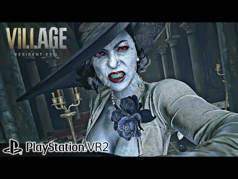 Resident Evil 8 Village VR2 PS5 - Lady Dimitrescu Boss Fight & Transformation