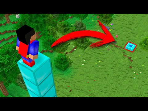 EL MAYOR SALTO IMPOSIBLE EN MINECRAFT TROLL 😱