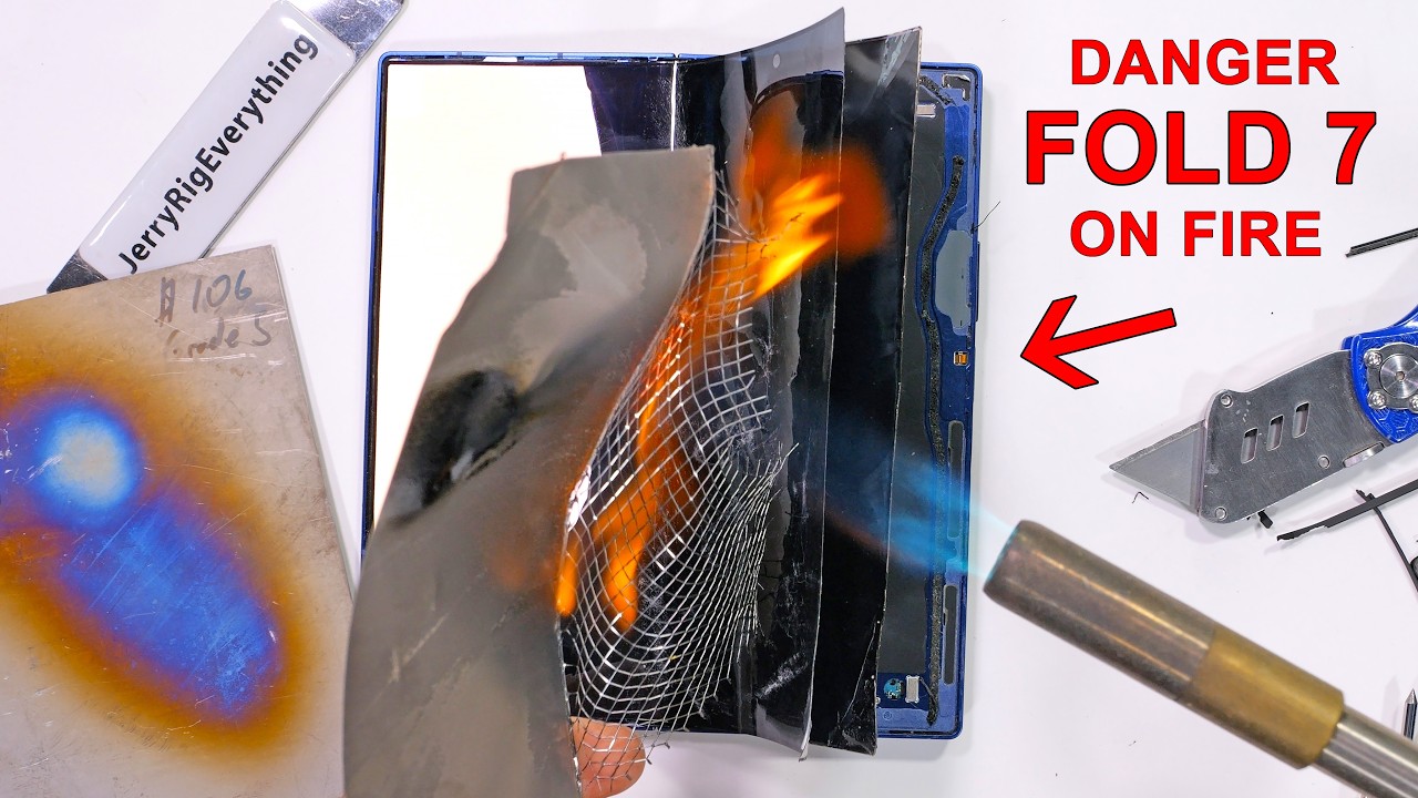 I lit my Samsung Z Fold 7 on Fire