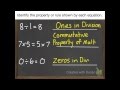 Exploring Multiplication Properties and Division Rules