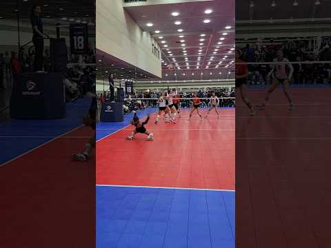 Volleyball Rally from Day one of USAV 18s Nationals. #dmoon #libero #shorts