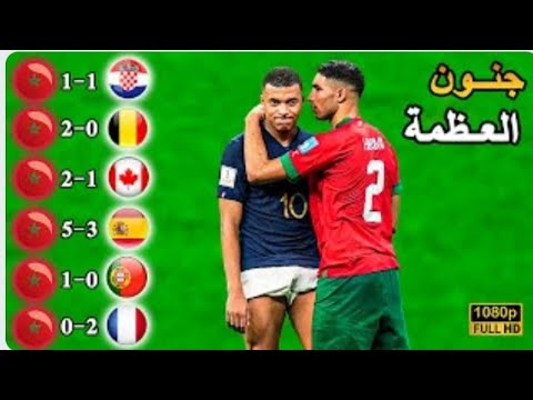 ملحمة أسود الأطلس 🇲🇦🥰🦁 وجنون المنتخب المغربي في كأس العالم 🦁🥰🇲🇦❤️💯