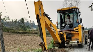 mini BUCKET JCB BACKHOE WORK #jcb #tractor #shorts