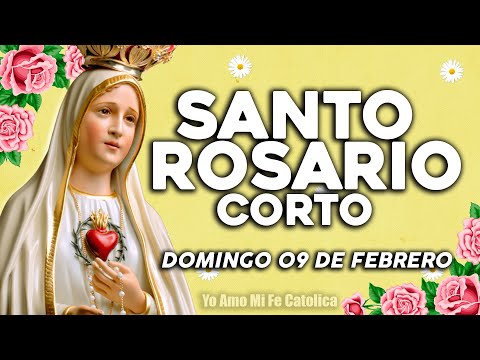 SANTO ROSARIO CORTO DE HOY DOMINGO 9 DE ENERO 2025 | Rosario a la Virgen de Fátima🌸🛐🌼