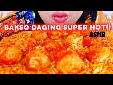 NAGIHINNYA DI LUAR NURUL! ASMR MIE INSTAN PEDAS BAKSO HOT🥵👍