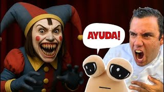 Las aventuras de Pou y Sergio el Heladero: Pomni se volvió Malvada.