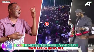 DENIS LESSIE CRAQUE APRÈS LE CONCERT DE FALLY IPUPA AU PALAIS DU PEUPLE, OYO AKO BETA APRÈS,ETALI YE